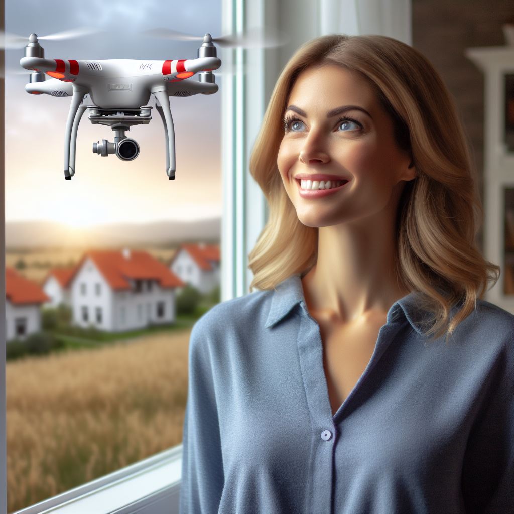 Drones for Aerial Property Views
